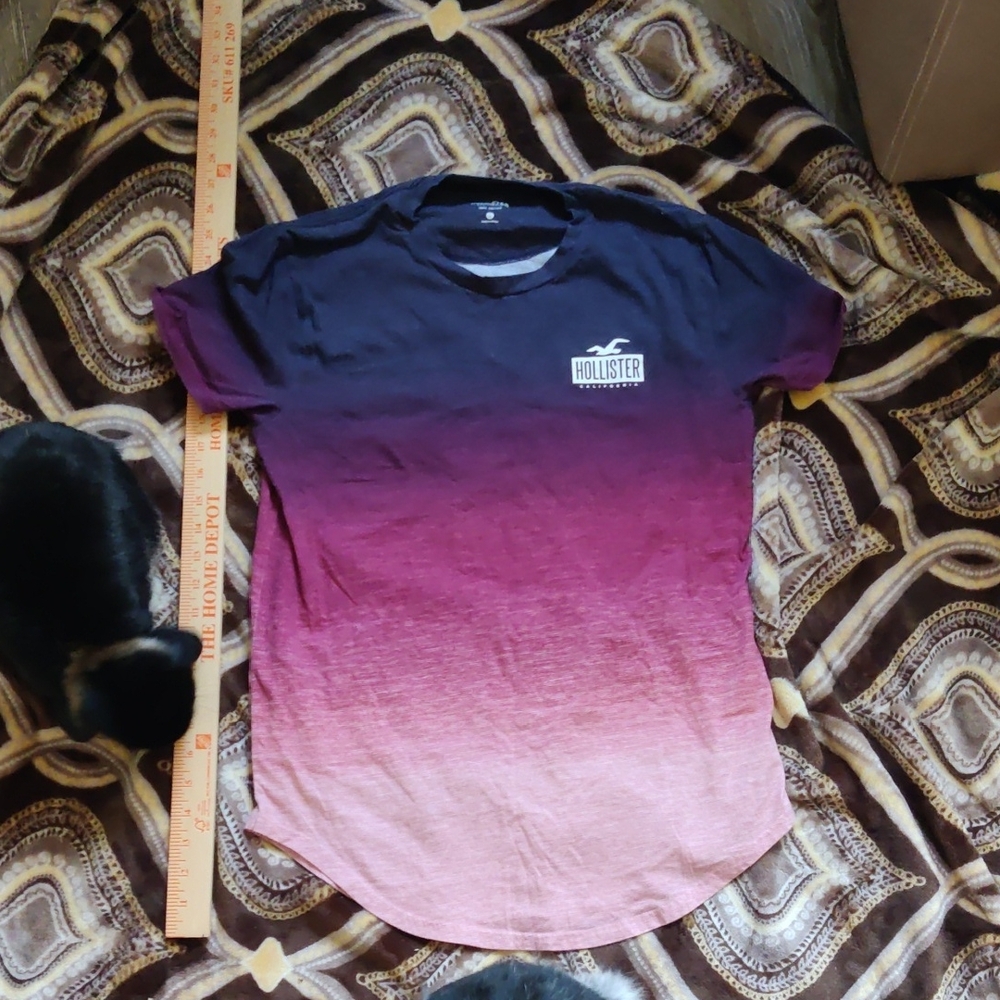 🐇 Hollister Ombre Tee in Dark Blue and Pink